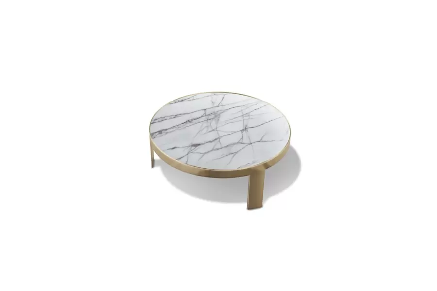 Infinity Round Metal Cocktail Table