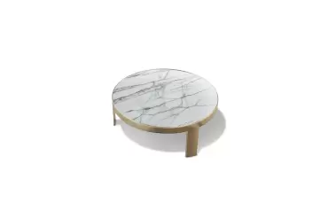 Infinity Round Metal Cocktail Table