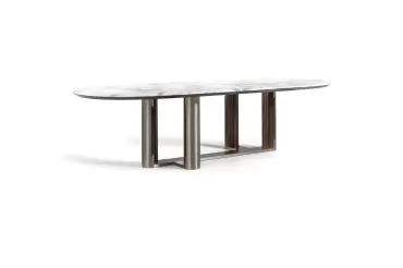 Luxor Boat Shape Oval Table