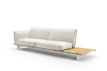 Sahara Outdoor Sofa With Wooden Table